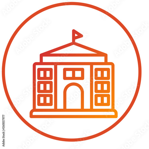 Vector Design Embassy Icon Style