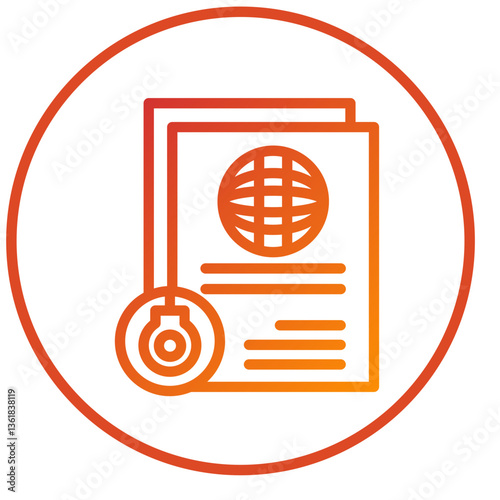 Vector Design Deported Icon Style