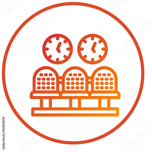 Vector Design Waiting Room Icon Style