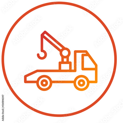 Tow Truck Icon Style