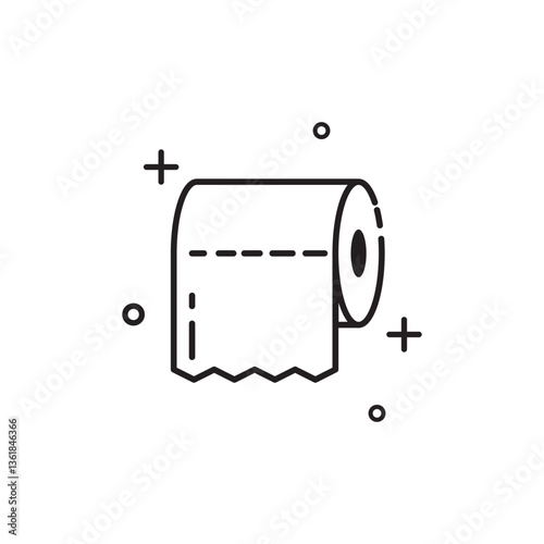 Roll of toilet paper
