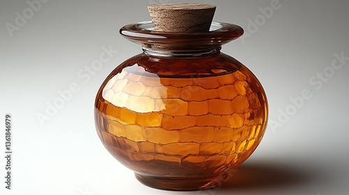 Obraz na płótnie a glass jar of hakkari karakovan su zme c ic ek bal 850 grams of pure golden honey harvested from natural beehives showcasing its rich flavor,smooth texture w salonie