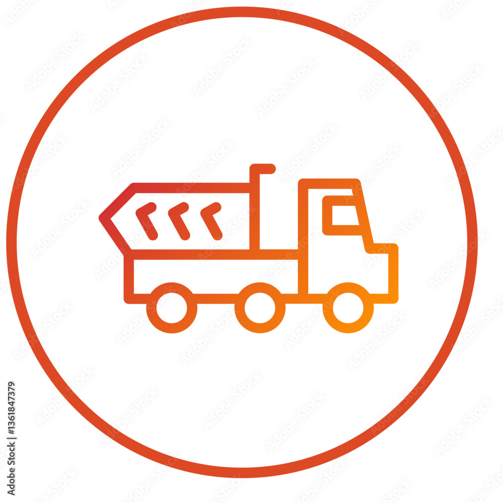 Dump Truck Icon Style Dump Truck Icon Style
