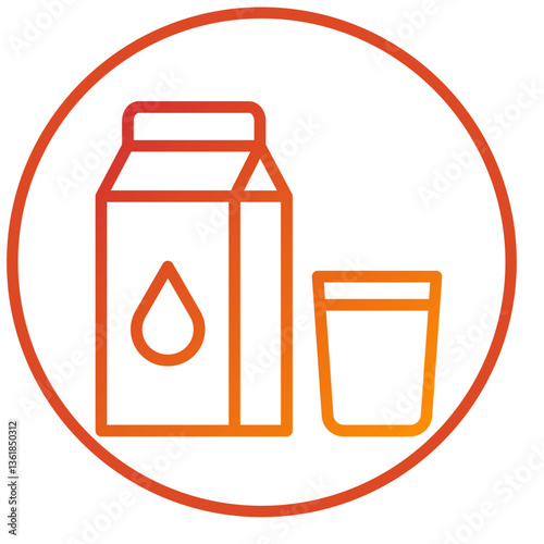 Milk Icon Style