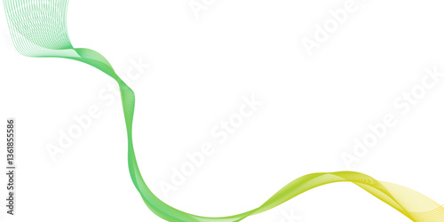 Soft abstract green or yellow wave line  background with wavy flowing lines, translucent shapes, and a calm modern aesthetic, abstract green wave background,  flowing lines with gradient texture.