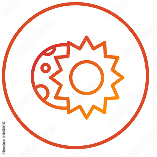 Lunar Eclipse Icon Style