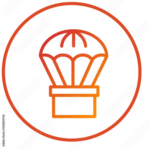 Army Parachute Icon Style