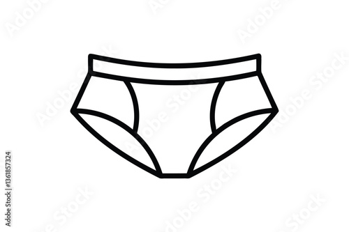 Underpants icon vector