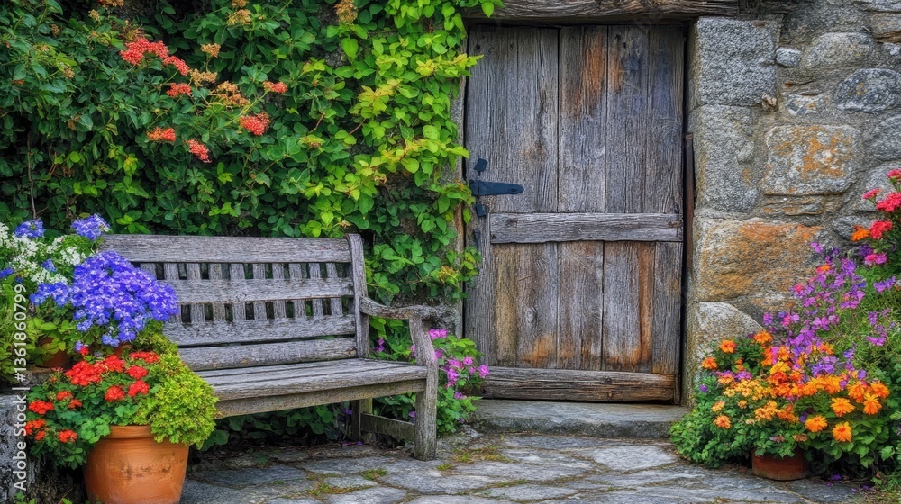 Serene Garden Bench by Rustic Door Serene Garden Bench by Rustic Door