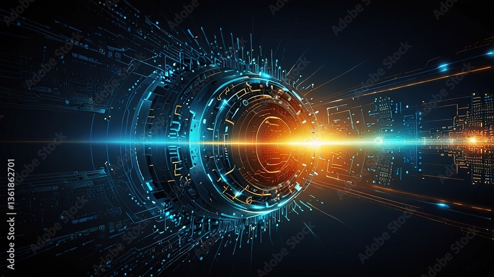 Obraz premium Inovative technology background