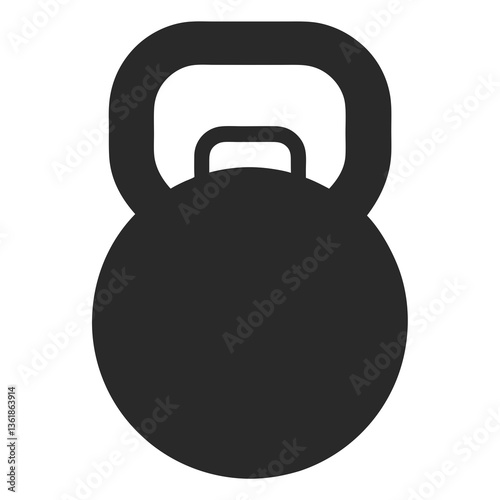 Kettlebell silhouette vector illustration