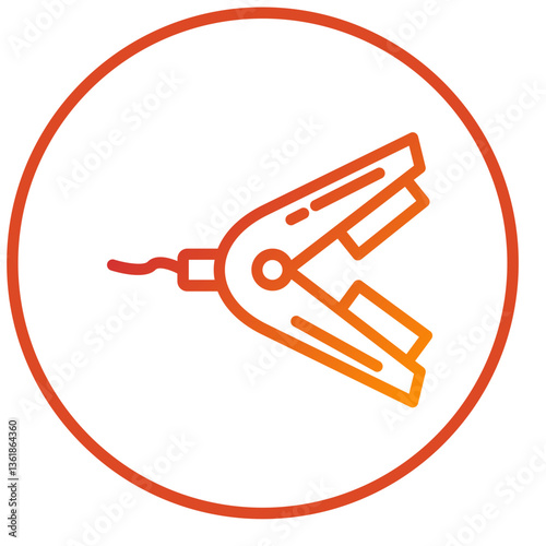 Hair Straightener Icon Style