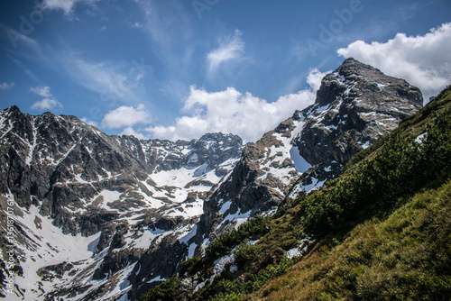 Fototapeta Naklejka Na Ścianę i Meble -  snowy rocky mountains in poland