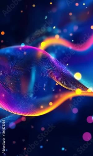 Abstract video with dynamic visual effects, abstract animation with smooth motion and colorful patterns. This is an artistic video with surreal visual effects with dynamic textures and creative 
