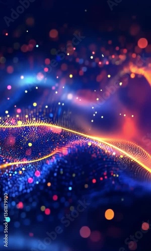 Abstract video with dynamic visual effects, abstract animation with smooth motion and colorful patterns. This is an artistic video with surreal visual effects with dynamic textures and creative 