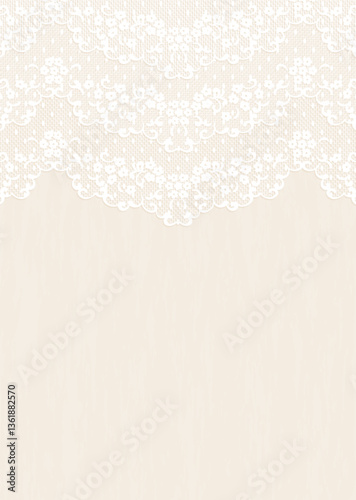 アンティーク風レースの背景ベクターイラスト
