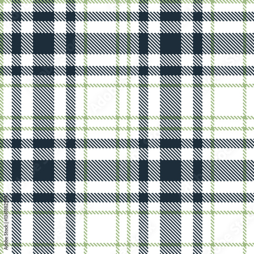 Modern Neon White Seamless Tartan Textile Design Variant 1838