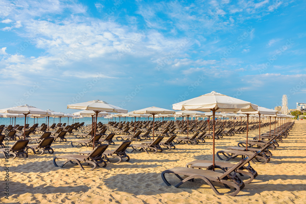 Sunny Beach at Black Sea. Bulgaria