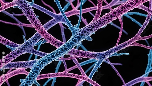 Neural network in the representation of artificial intelligence.