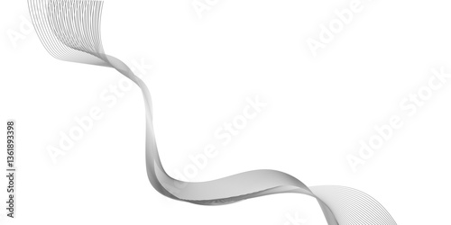 abstract background with black waves line, abstract vector modern background with grey wavy lines and particles, digital frequency track equalizer stylized line art background.