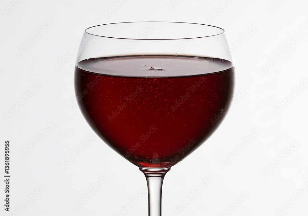 Elegant Red Wine Glass Soft Light. AI Generated Elegant Red Wine Glass Soft Light. AI Generated