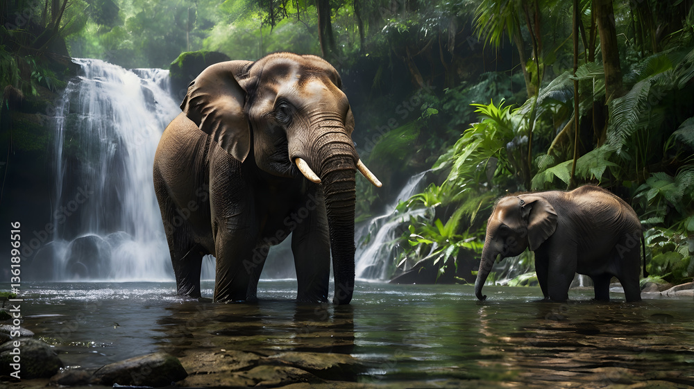Fototapeta premium Asian elephant 