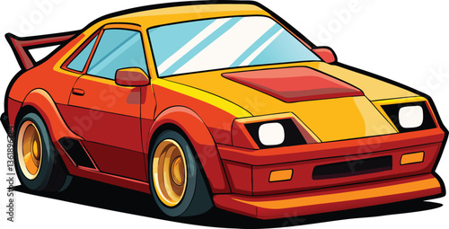 High-Speed Supercar in Motion