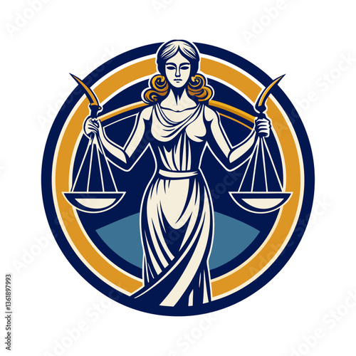 Law logo vector 