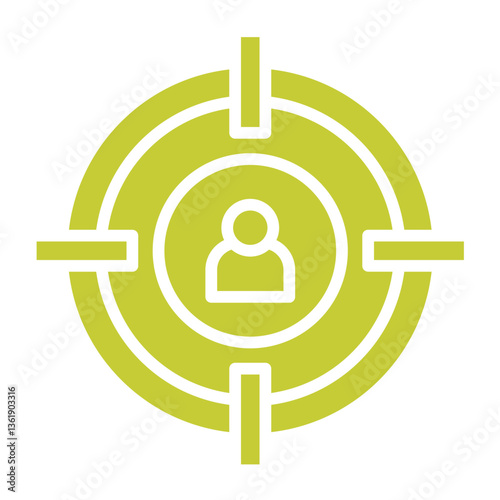 Target Audience Vector Icon Design Illustration