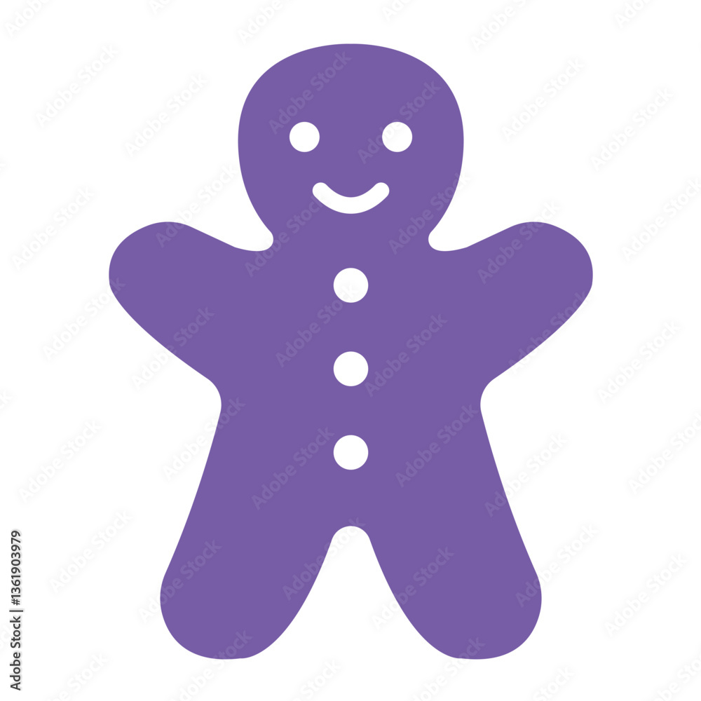 Gingerbread Vector Icon Design Illustration Gingerbread Vector Icon Design Illustration