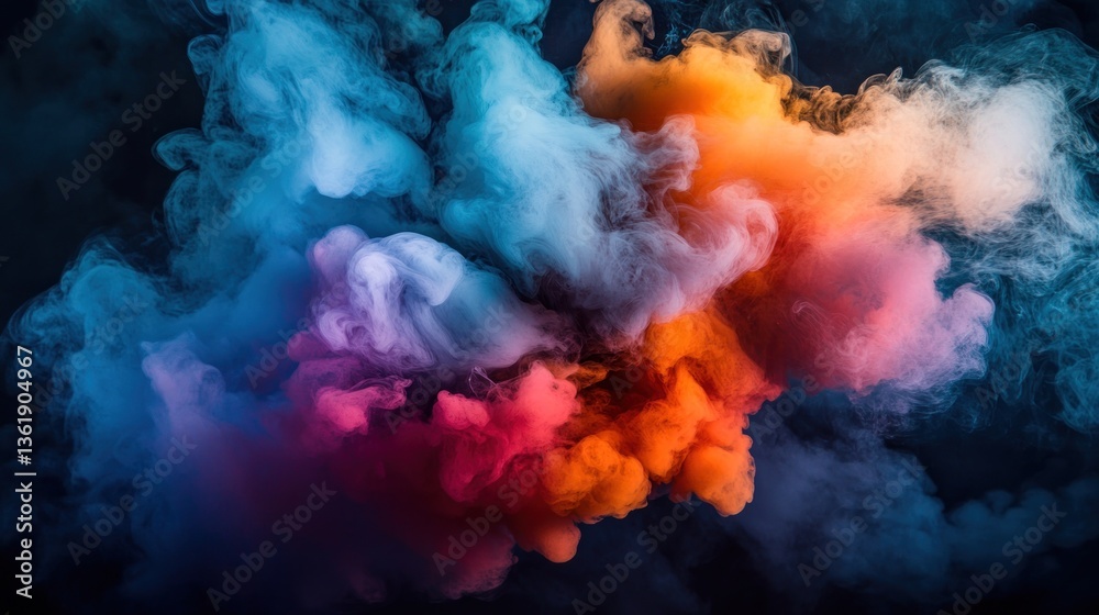 Abstract Colorful Smoke Art: A Vivid Symphony of Hues Abstract Colorful Smoke Art: A Vivid Symphony of Hues