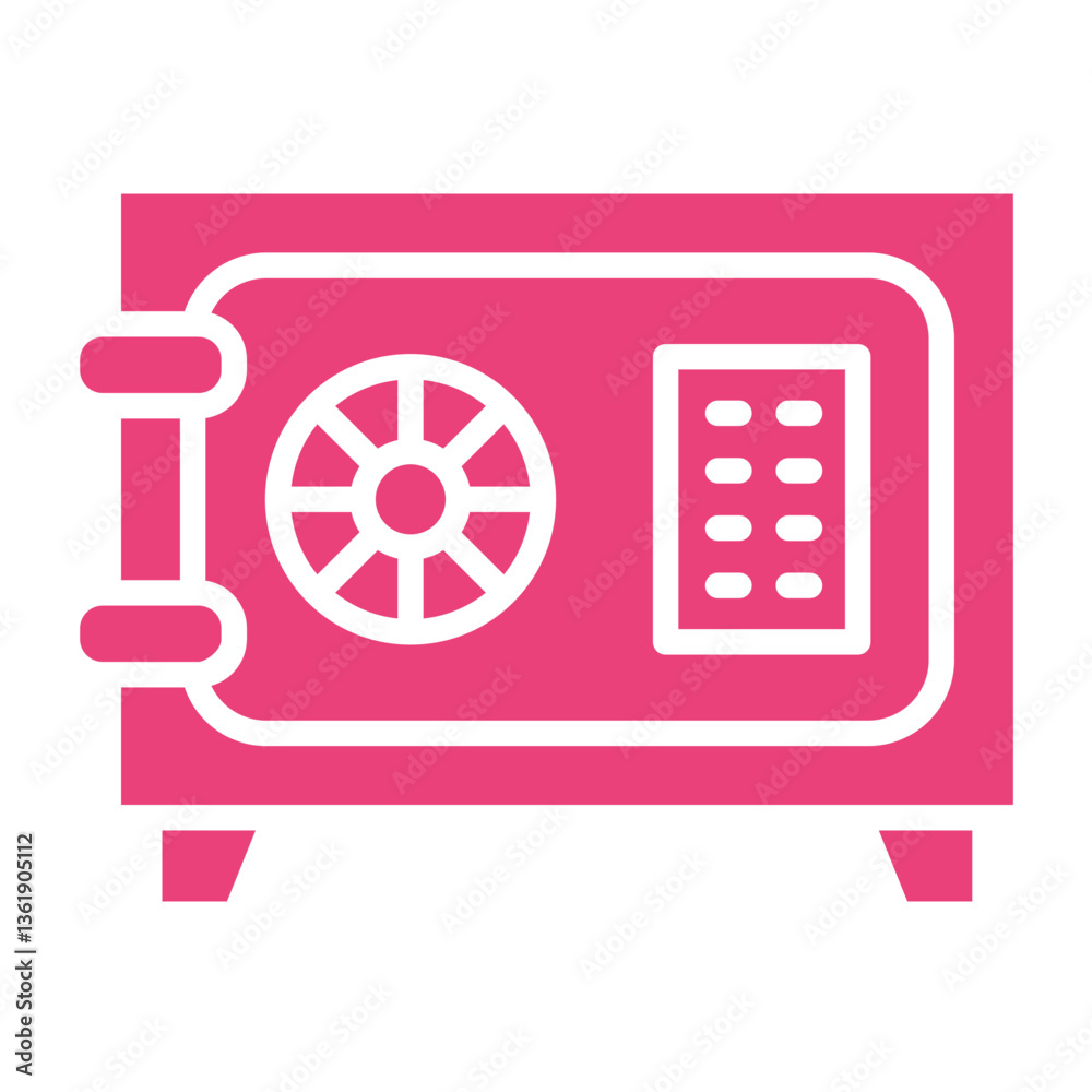 Safe box Vector Icon Design Illustration Safe box Vector Icon Design Illustration