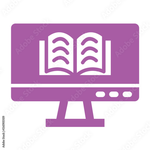 Online learning Vector Icon Design Illustration