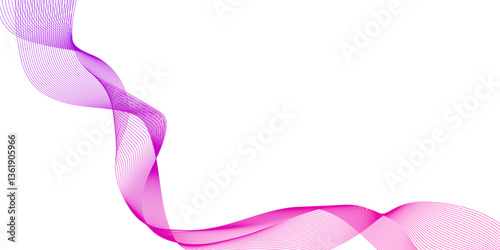 Abstract pastel pink wave lines on white background, flowing across white background, abstract soft pink wave design on a light, delicate pink wave line design.