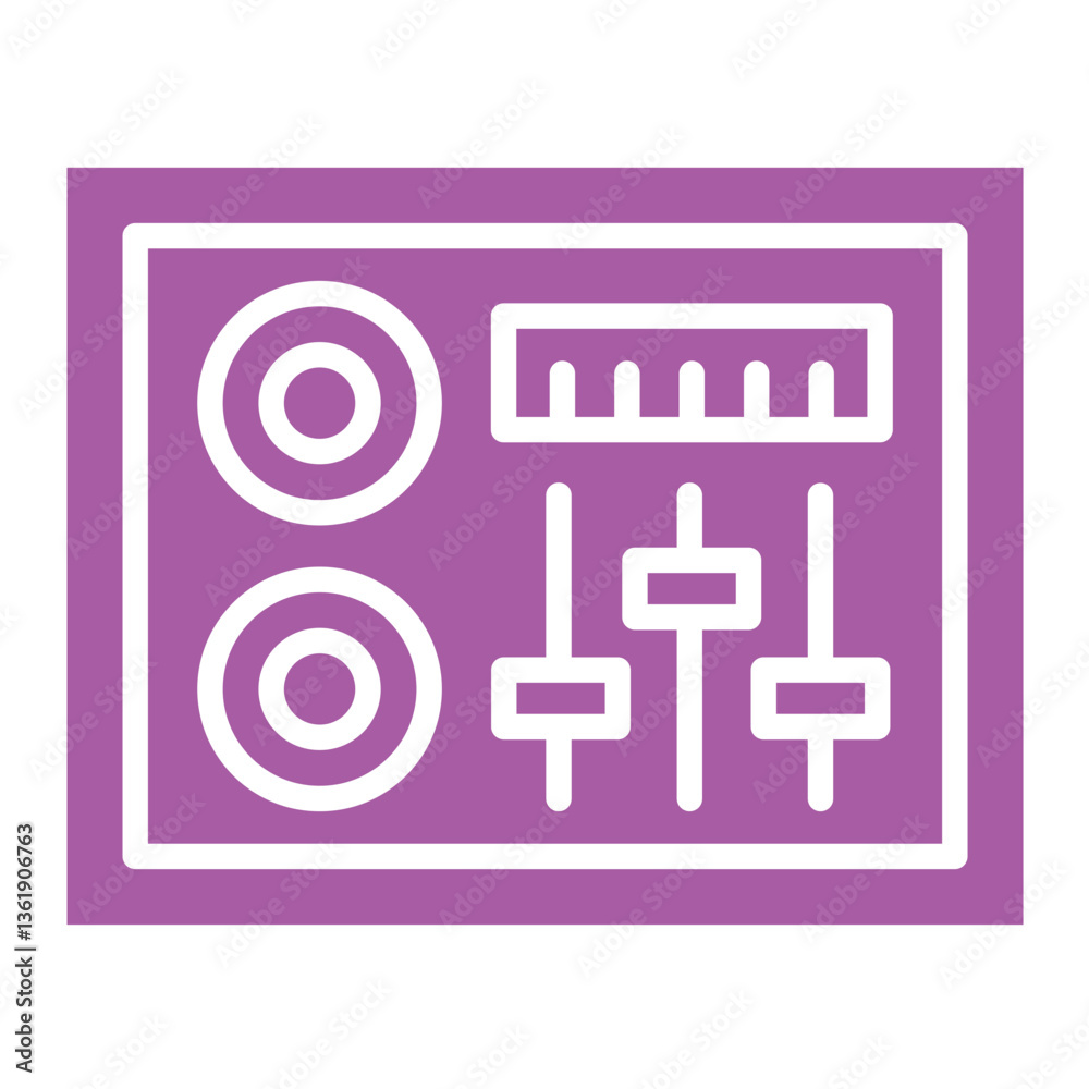 Dj Mixer Vector Icon Design Illustration Dj Mixer Vector Icon Design Illustration