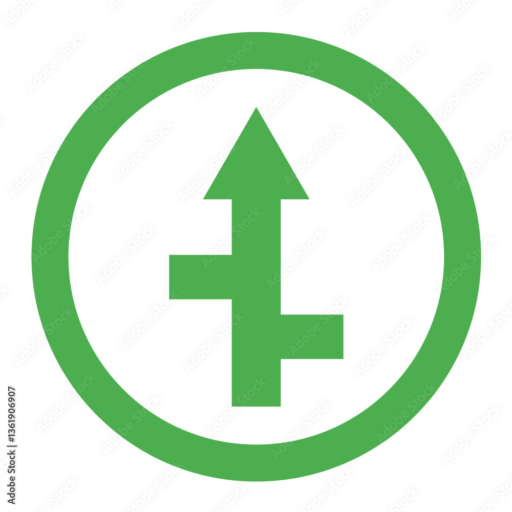 Crossways Vector Icon Design Illustration Crossways Vector Icon Design Illustration
