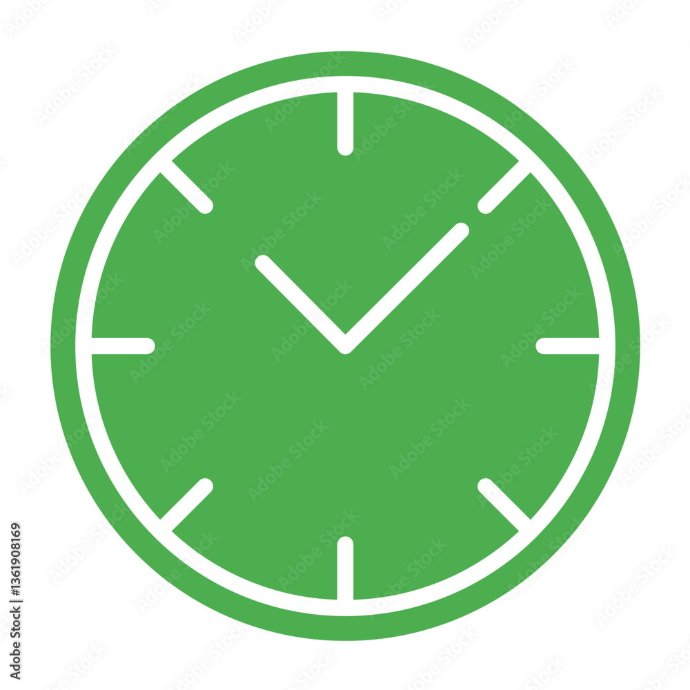 Wall clock Vector Icon Design Illustration Wall clock Vector Icon Design Illustration