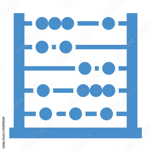 Abacus Vector Icon Design Illustration