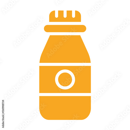 Vial bottle Vector Icon Design Illustration