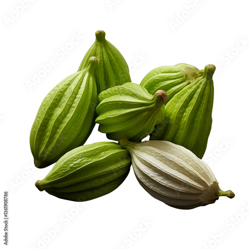 Wallpaper Mural fresh green and white cardamom png on transparent background Torontodigital.ca