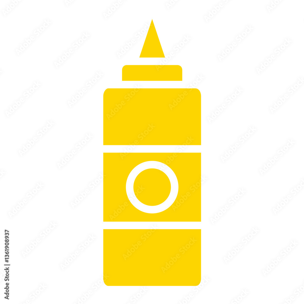 Sauce bottle Vector Icon Design Illustration