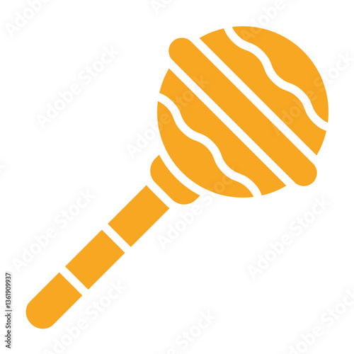 Baby rattle Vector Icon Design Illustration