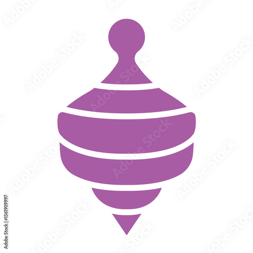 Spinning top Vector Icon Design Illustration