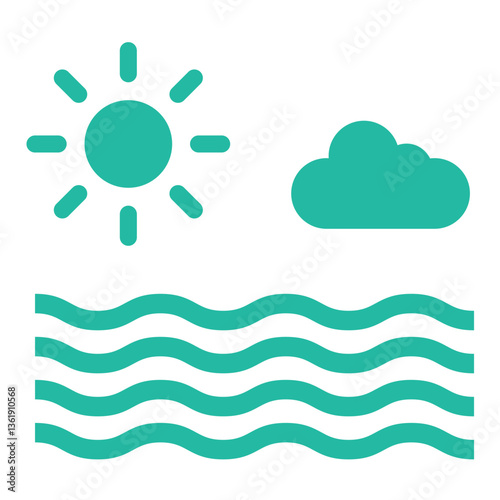 Sea Vector Icon Design Illustration