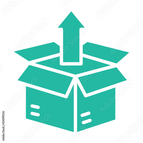 Unboxing Vector Icon Design Illustration