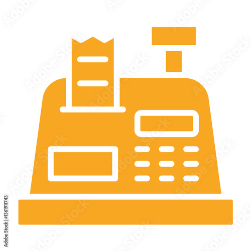 Cashier machine Vector Icon Design Illustration