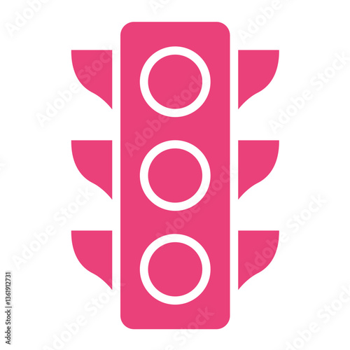 Traffic light Vector Icon Design Illustration