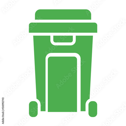 Recycle bin Vector Icon Design Illustration