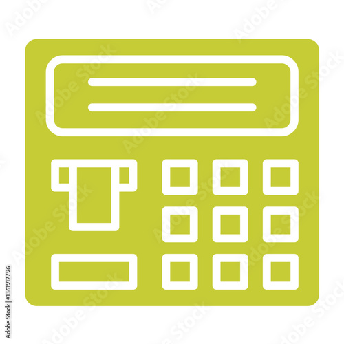 Atm machine Vector Icon Design Illustration