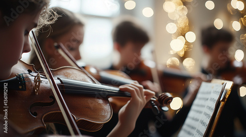 musician playing the violin